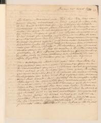4 vues  - Tronchin, J[ean-]R[obert]. Lettre autographe signée à son père [Jean Tronchin].- Berne, 29 août 1734 (ouvre la visionneuse)