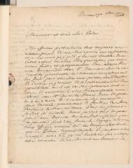 4 vues  - Tronchin, J[ean-]R[obert]. Lettre autographe signée à son père [Jean] Tronchin, à Genève.- Berne, 19 septembre 1734 (taxe postale) (ouvre la visionneuse)