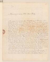 4 vues  - Tronchin, [Jean-Robert]. Lettre autographe signée à son père [Jean] Tronchin, à Genève.- Berne, 24 octobre 1734 (taxe postale) (ouvre la visionneuse)