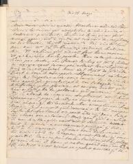 4 vues  - [Tronchin, Jean-Robert]. Lettre autographe non signée à son père [Jean Tronchin].- 17 mai [1738] (ouvre la visionneuse)