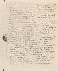 4 vues  - [Saladin de Crans, Antoine]. Première partie d\'une lettre autographe non signée [à Jacob Tronchin].- Genève, 20 janvier 1783 (ouvre la visionneuse)