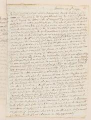 4 vues  - [Saladin de Crans, Antoine]. Lettre autographe non signée à Jacob Tronchin \'chés M. le Comte Diodati, ministre du Duc de Meklenbourg, à Paris\'.- Genève, 20 novembre 1782 (ouvre la visionneuse)