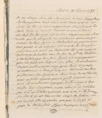4 vues  - [Saladin de Crans, Antoine]. Lettre autographe non signée [à Jacob Tronchin].- Genève, 18 février 1784 (ouvre la visionneuse)