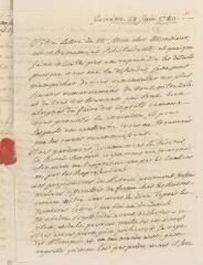 4 vues  - [Saladin de Crans, Antoine]. Lettre autographe non signée à Jacob Tronchin au Palais-Royal, à Paris.- Genève, 28 juin 1780 (ouvre la visionneuse)
