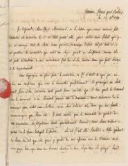 4 vues  - [Saladin de Crans, Charles]. Lettre autographe non signée [à Jacob Tronchin].- Crans par Versoix, 13 octobre 1780 (ouvre la visionneuse)