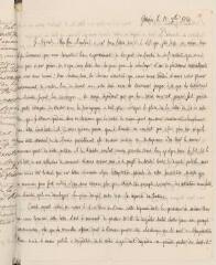 4 vues  - [Saladin de Crans, Charles]. Lettre autographe non signée, [à Jacob Tronchin].- Genève, 11 décembre 1780 (ouvre la visionneuse)