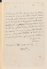 2 vues  - N[ecker de] Staël de Holstein, [Germaine, épouse du baron Eric Magnus de Staël de Holstein]. Lettre autographe signée [à Jacob Tronchin].- [Coppet], 30 (récrit sur 28) septembre [1794] (ouvre la visionneuse)