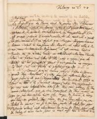 4 vues  - Muller, J[ean de]. Lettre autographe signée [à Jean-Robert Tronchin-Boissier].- \'Valeires\' [id est Valeyres-sous-Rances], 21 septembre 1778 (ouvre la visionneuse)