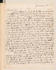4 vues  - Muller, J[ean de]. Lettre autographe signée [à Jean-Robert Tronchin-Boissier].- Gümmenen, 1er octobre 1778 (ouvre la visionneuse)