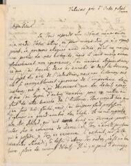 4 vues  - Muller, J[ean de]. Lettre autographe signée [à Jean-Robert Tronchin-Boissier].- \'Valeires près d\'Orbe\' [id est Valeyres-sous-Rances], 9 septembre 1777 (ouvre la visionneuse)