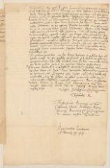 2 vues  - Copie de 2 lettres à Jehan Casimir, comte palatin du Rhin : l\'une de la reine Elizabeth I d\'Angleterre (datée de Hampton, 8 février 1576), l\'autre du comte de Leicester (datée de Westminster, 20 février 1576) (ouvre la visionneuse)