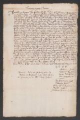 2 vues  - Copie d\'une lettre des Eglises des Provinces-Unies à la Compagnie des Pasteurs de Genève.- Dordrecht, 2/12 mai 1619 (ouvre la visionneuse)