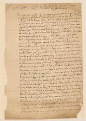 2 vues  - Hotman. Copie d\'une lettre à son cousin \'Monsieur de Sully Anjorrant\'.- Villers, 20 août 1596 (ouvre la visionneuse)