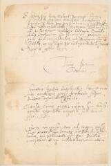 2 vues  - Gironus, Petrus. Lettre autographe signée à Pierre Viret.- sans lieu, 6 décembre 1552 (ouvre la visionneuse)