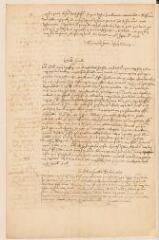1 vue Calvin, Jean. Copie d'une lettre à Guillaume Farel.- sans lieu, septembre 1558