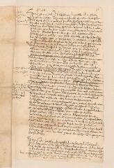 4 vues  - [Bèze, Théodore de]. Minute, de la main de \'Monsieur Enjorran\' avec des corrections et notes autographes de Théodore de Bèze, d\'une lettre à Henri IV.- Genève et sans lieu, 14/24 mars [1601] (ouvre la visionneuse)