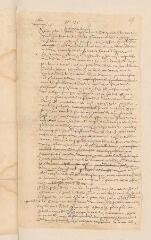 2 vues  - [Bèze, Théodore de]. Minute, de la main de Catherine Plan, d\'une lettre à Henri IV, non signée.- Genève, [31 octobre/10 novembre 1599] (ouvre la visionneuse)