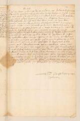 2 vues  - Bourbon, Catherine de, princesse de Navarre. Copie d\'une lettre à Théodore de Bèze.- Folambray, 16/26 janvier 1596 (ouvre la visionneuse)