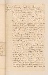4 vues  - Bèze, Théodore de. Minute, de la main de Catherine Plan, d\'une lettre à Catherine de Bourbon, non signée.- Genève, 21/31 août 1599 (ouvre la visionneuse)