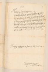 4 vues  - Ségur-Pardaillan, [Jacques de]. Lettre signée à Guillaume-Robert de La Marck, duc de Bouillon.- Strasbourg, 5 août 1587 (ouvre la visionneuse)
