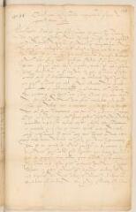 4 vues  - Copie d\'une lettre non signée à Louis de Bourbon, prince de Condé.- sans lieu, 29 mars 1562 (ouvre la visionneuse)