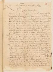 4 vues  - Mallet, Robert. Lettre autographe signée à Louis Tronchin à Lyon.- Genève, 28 novembre 1657 (ouvre la visionneuse)