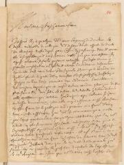 4 vues  - \'De Combles\', [Isaac?]. Lettre autographe signée à Louis Tronchin à Lyon.- Metz, 8 janvier 1658 (ouvre la visionneuse)