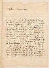 4 vues  - Lettre de Louis et Antoine Tronchin, de la main de Louis Tronchin, à leur mère [Théodora née Rocca].- Lyon, 28 août 1654 (ouvre la visionneuse)