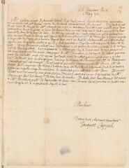 2 vues  - Cappel, Jacques. Lettre autographe signée à Louis Tronchin.- Saumur, 8 mai [16]78 (ouvre la visionneuse)