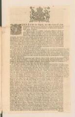 4 vues  - Edit imprimé du roi Guillaume III d\'Angleterre établissant la \'Society for the Propagation of the Gospel in Foreign Parts\' (Westminster, 16 juin 1701) et liste des membres élus en 1704 (ouvre la visionneuse)
