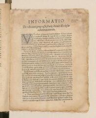 8 vues  - [Dury, John]. 2 exemplaires de l\'imprimé intitulé \'Informatio de ulteriori progressu studii irenici ecclesiis communicanda\'.- juillet 1664 (ouvre la visionneuse)