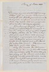 12 vues  - Monnier, Henry. 3 lettres autographes signées à Albert Richard. - Bourg, Clermont-Ferrand, Paris, 15 juillet 1843 - 9 août 1844 (ouvre la visionneuse)